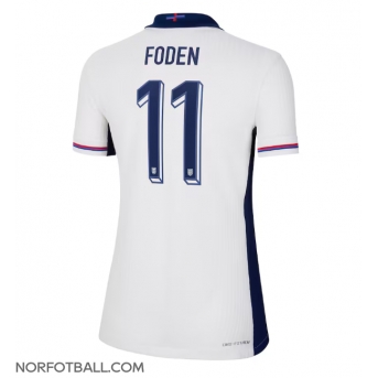 Billige Fotballdrakt England Phil Foden #11 Replika Hjemmedrakt Dame EM 2024 Kortermet